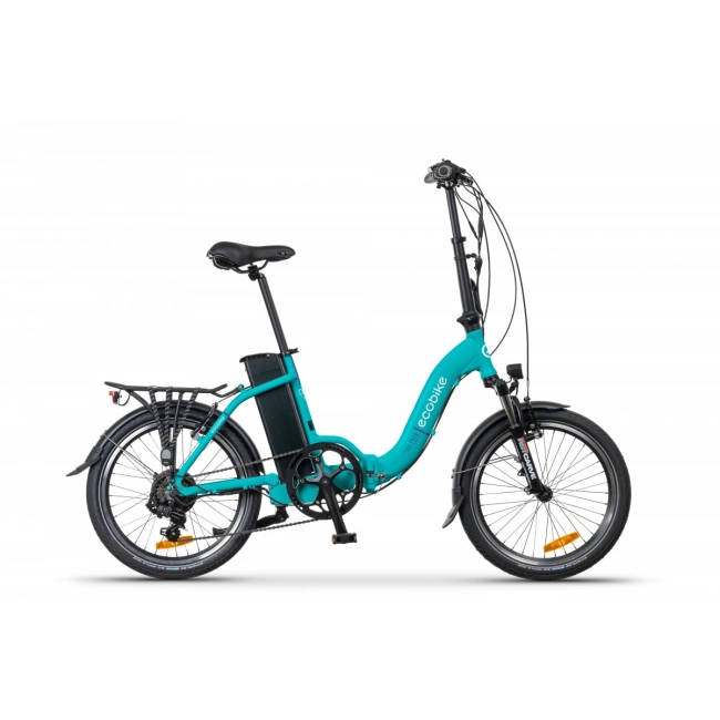 rower elektryczny składany ecobike even niebieski